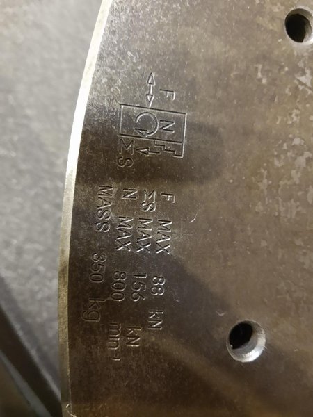 32&quot; SAMCHULLY HFC-32 4-JAW HYDRUALIC CHUCK