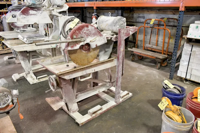 7.5 HP X 14" MK WET BRICK AND BLOCK SAW: YOBRO #25032