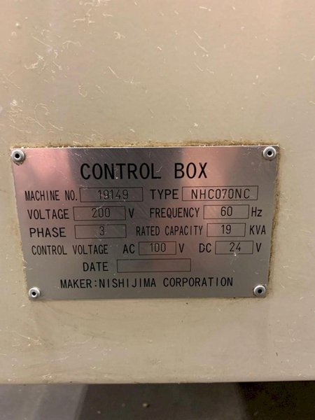 7&quot; NISHIJIMA NISHIJIMAX HIGH-SPEED MODEL #NHC070NC CIRCULAR COLD SAW: YOBRO #24477