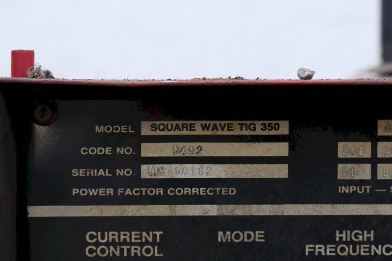 LINCOLN MODEL SQUARE WAVE TIG 350 WELDER: STOCK #73269
