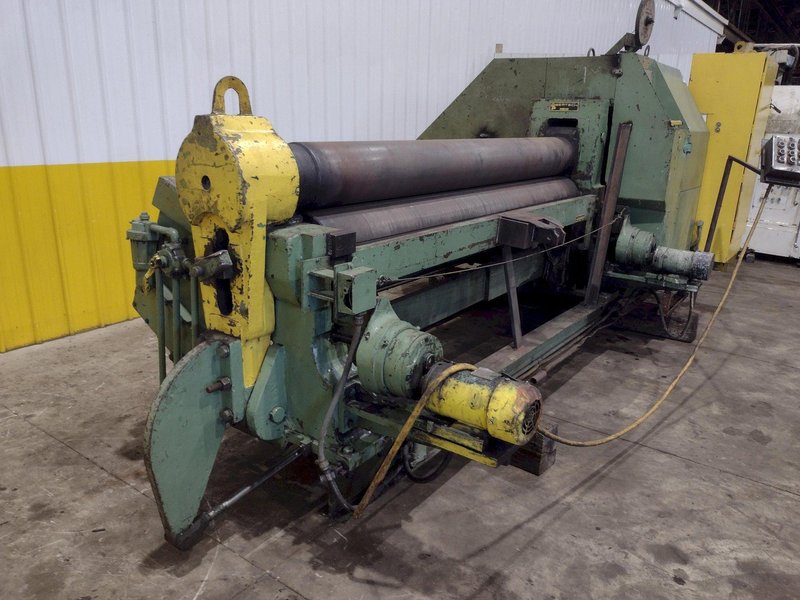 8' X 1/2" BERTSCH #9 3-ROLL INITIAL PINCH PLATE BENDING ROLL: YOBRO #25159