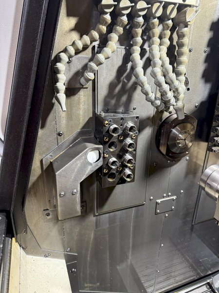 DMG Mori Sprint 32/8 CNC Screw Machine, Swiss Type, with Patriot Bar 
Feeder, Model 338