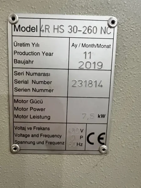 USED CARELL 10' X 3/8" 4-ROLL NC PLATE ROLL MODEL 4R HS 30X260NC, Year: 2019