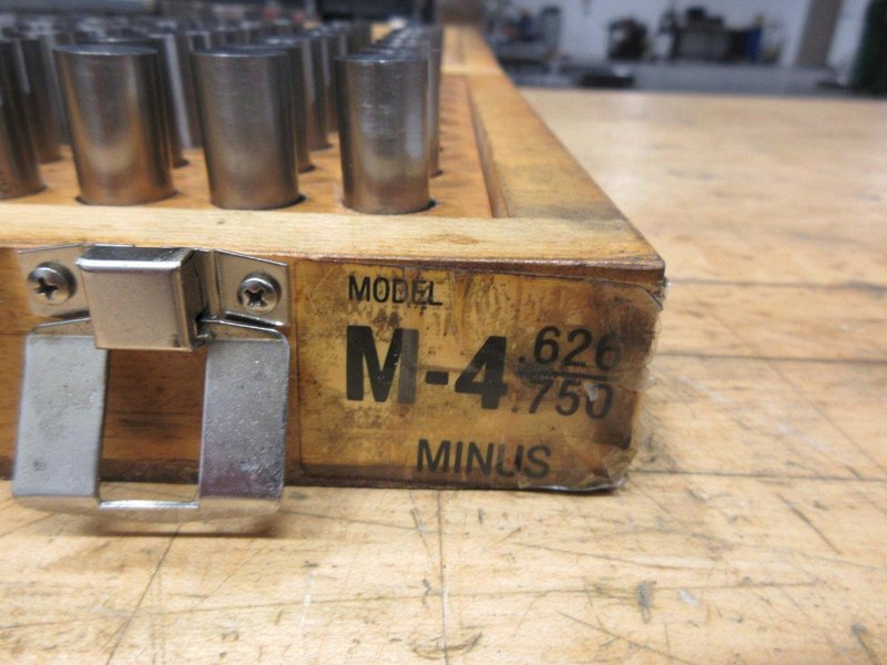 Meyer M4 Minus Pin Gages .626"-.750" *COMPLETE SET*- Auction Item