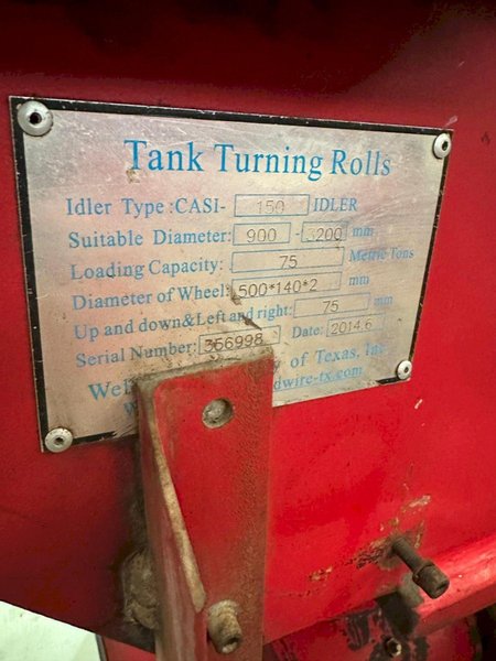 150 TON WELDWIRE MODEL #CASI-150 POWERED TANK TURNING ROLLS: YOBRO #25736