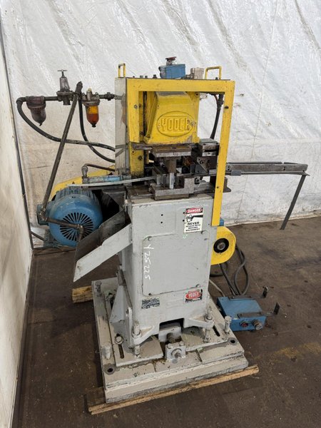 25 TON YODER MODEL P-25 OPEN THROAT CUTOFF PRESS. STOCK # 0436626