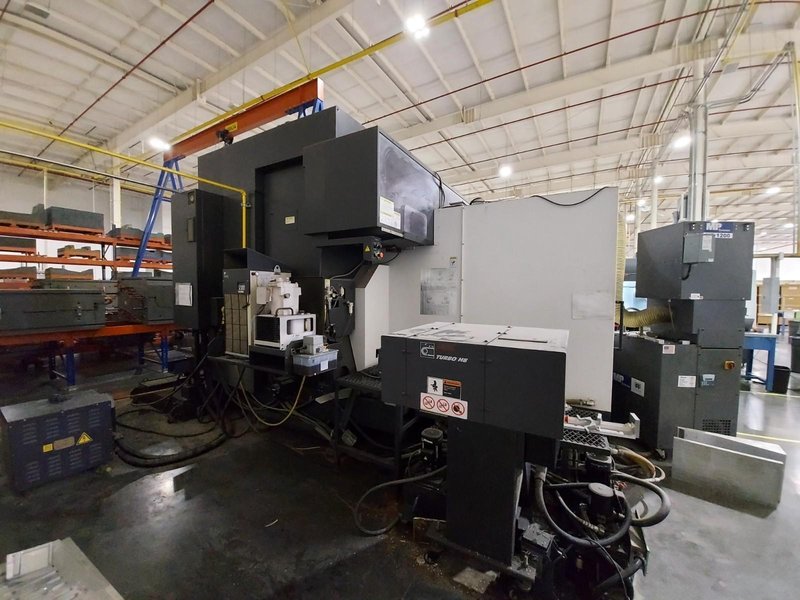 2016 OKUMA MILLAC 852VII VERTICAL MACHINING CENTER + 80&quot; X AXIS TRAVEL, 6k RPM GEAR HEAD SPINDLE, CT 50 V-Flange With BIGPLUS