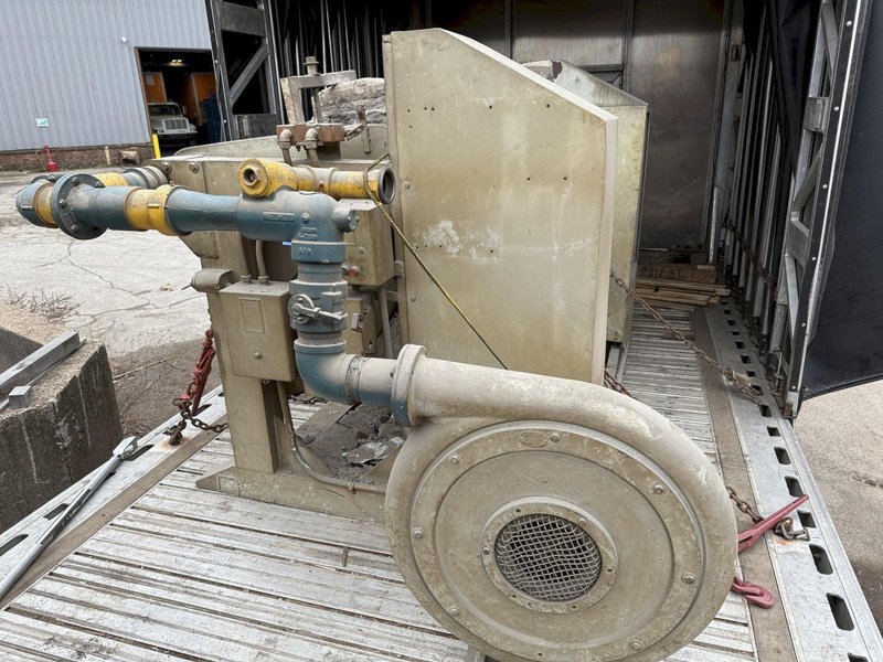 Lindberg model 61-mnp-400-g 400# gas fired motorized nose pour furnace with gas system and blower and controls