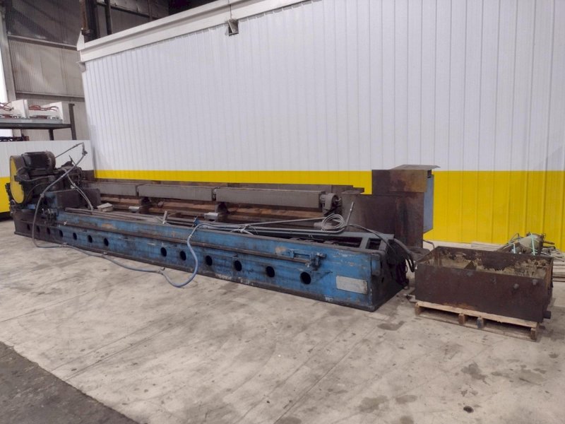 20' (240") X 8" HANCHETT MODEL #AK-240 AUTOMATIC TRAVELING HEAD KNIFE &amp; BLADE GRINDER / SHARPENER: STOCK #21143