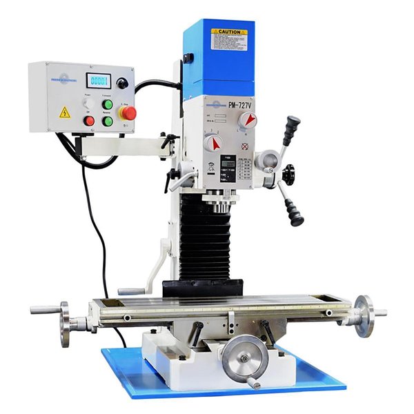 PRECISION MATTHEWS PM-727V-w/3axDRO Variable Speed Milling Machine