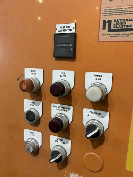 200 HP NATIONAL LIQUID BLASTING (NLB) MODEL 8200-E-1-3/8 HIGH PRESSURE WASHER: YOBRO #24595