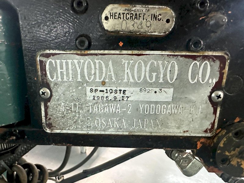 CHIYODA SP-10 TUBE BENDER: STOCK #20127