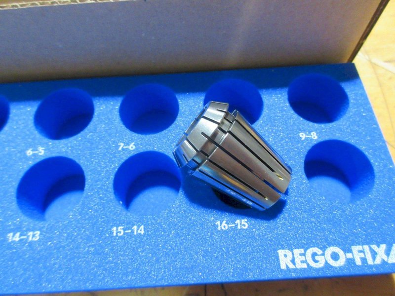 Rego-Fix ER25 Collet Set 2mm-16mm (15pcs) with Foam Tray, NEW IN BOX- Auction Item