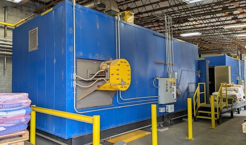 72" X 241" X 84" LEWCO NS-EWR06FD-72-240-84 INDUSTRIAL GAS OVEN. STOCK # 0326026