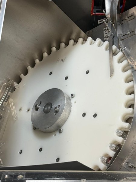 YQ MACHINERY CO YQLP-100 Bottle Unscrambler and YQGZ-50 Automatic Liquid Filling and Capping Machine for CBD, Vape, Oils, Tinctures, 2018