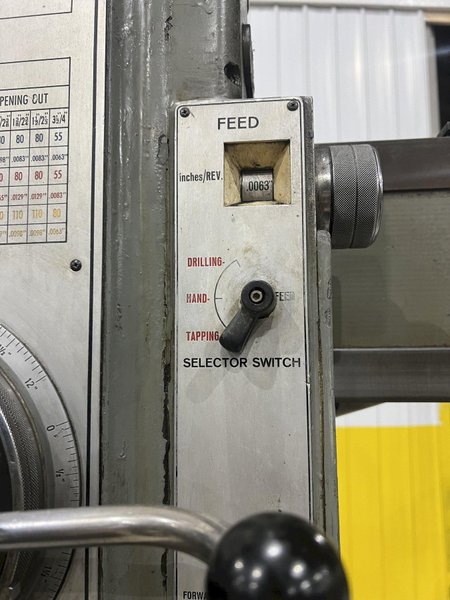 6&#039; X 15&quot; HELLER MODEL #RB50/1600 RADIAL DRILL: STOCK #20180