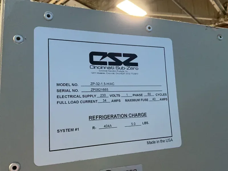 CSZ 38” X 34” X 38” CHAMBER ENVIROMENTAL TEST CHAMBER   -  ZP-32-1.5H/AC