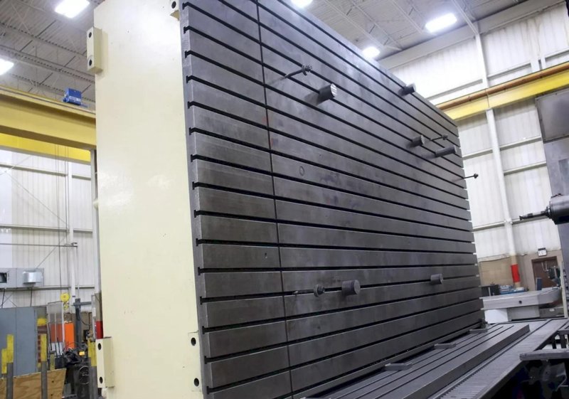 16 FT LONG x 42" WIDE x 8 FT HIGH HEAVY DUTY T-SLOTTED ANGLE PLATE / TABLE : YOBRO #25903