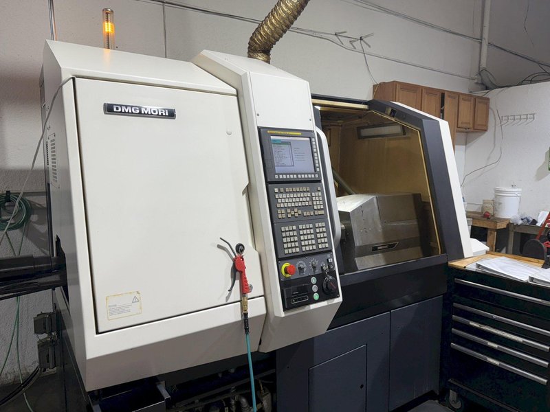 DMG Mori Sprint 32/8 CNC Screw Machine, Swiss Type, with Patriot Bar 
Feeder, Model 338