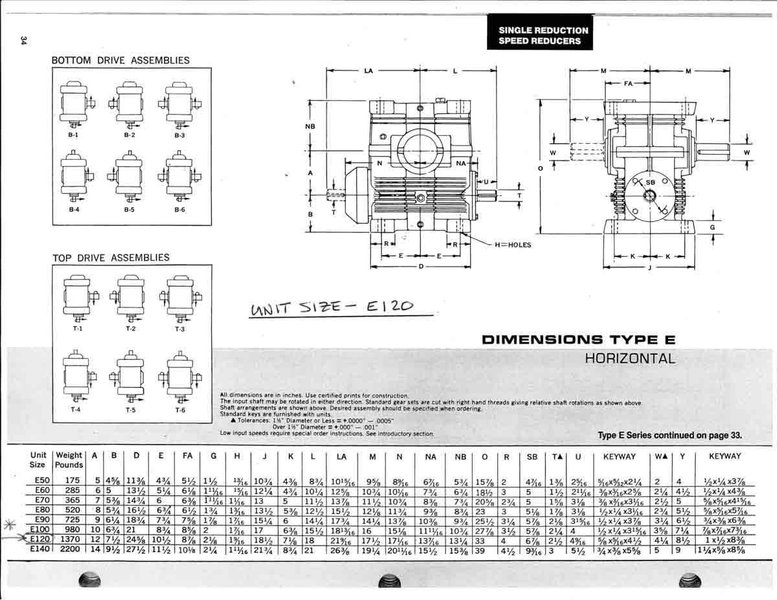 Reducer, Right Angle, Delroyd, 176 HP