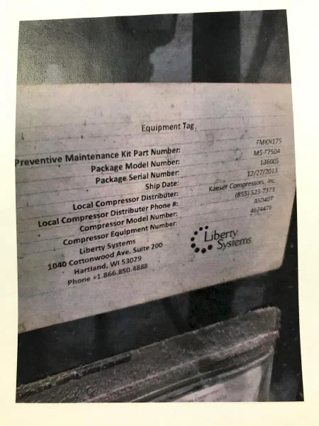 2013 LIBERTY M5-F750A | Miscellaneous