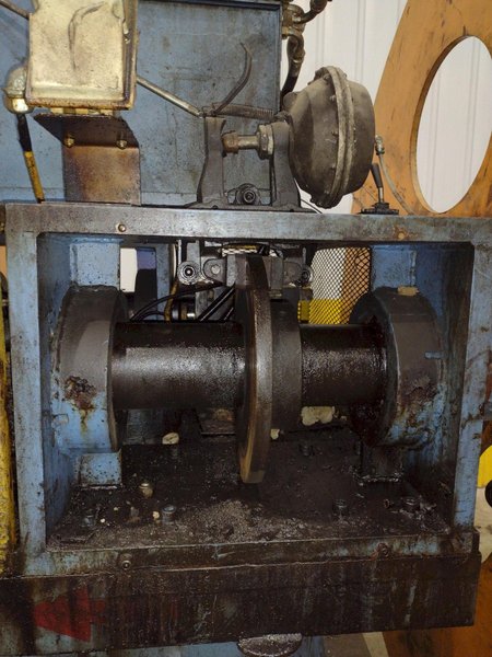 10,000 LBS FMS (FREEDOM MILL SYSTEMS) MODEL #UCD-550 DOUBLE END UNCOILER / COIL REEL: YOBRO #24900