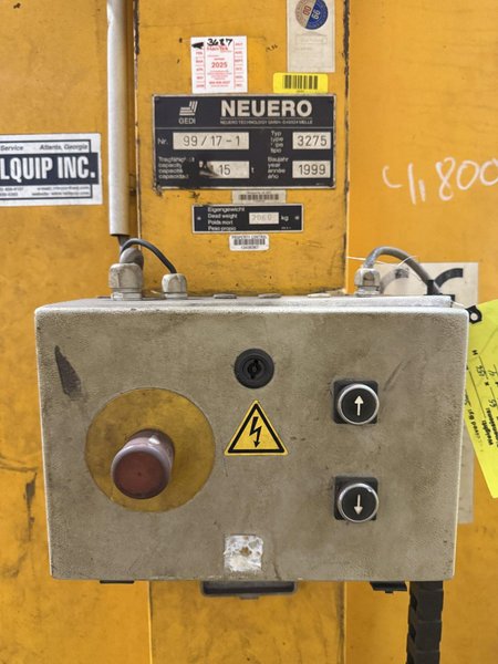 (4) 15 TON (120,000 LBS TOTAL) NEUERO / RAILQUIP MODEL #3275 HEAVY DUTY MOBILE JACK LIFTS: YOBRO #23869