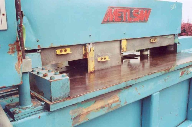 2' X 5' METLSAW AUTOMATIC TRAVERSING PLATE SAW:  STOCK #17128