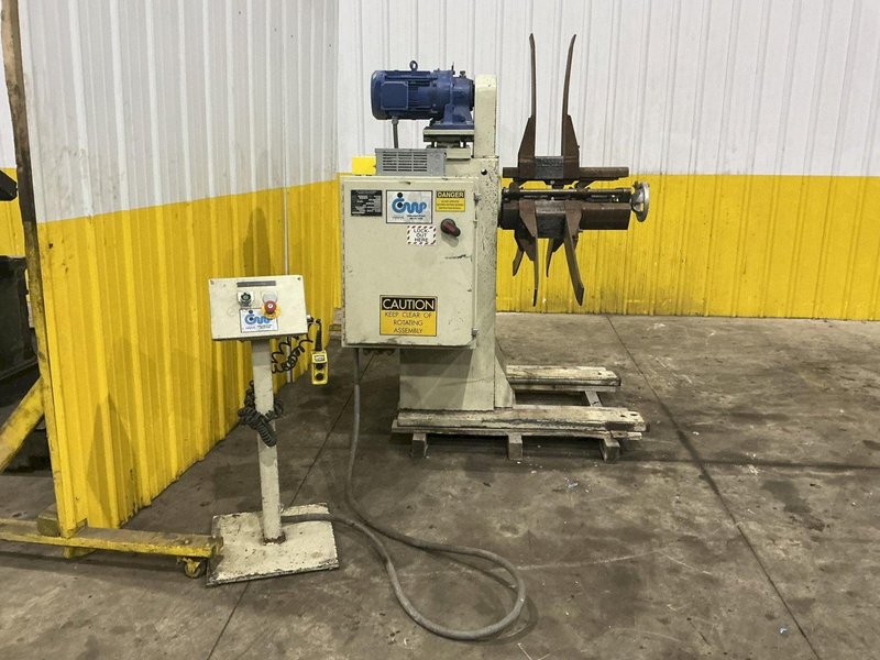 8,000 LBS X 18" CWP MODEL 4RM-18 POWERED UNCOILER COIL REEL: YOBRO #24957