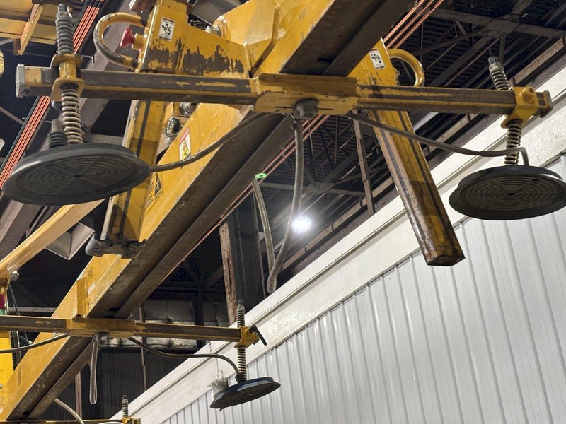 8,000 LBS X 60&#039; X 8&#039; ANVER MODEL  82001216 (E800M16-642A-8/53) VACUUM SHEET LIFTER, 2015: STOCK 22458