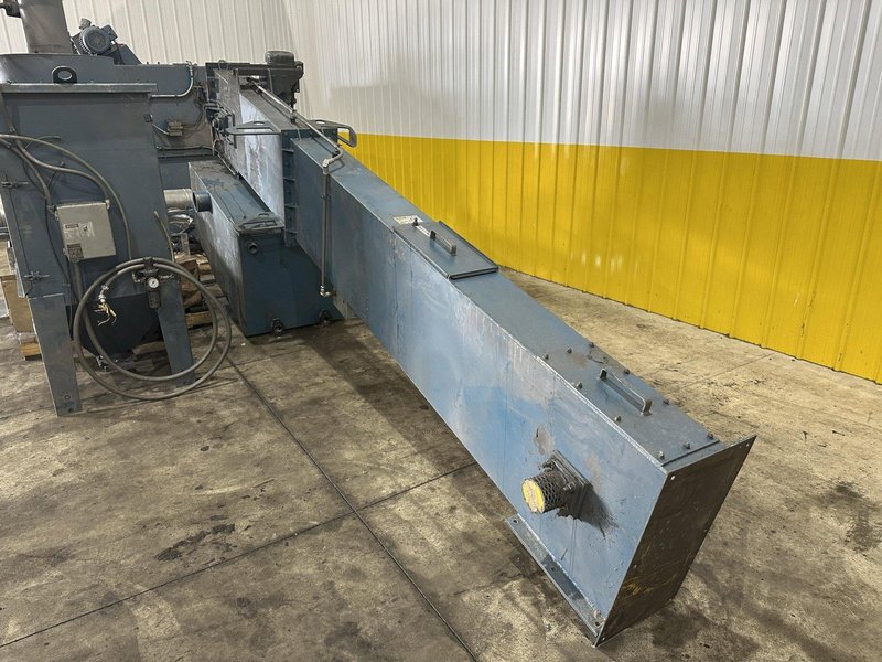 48&quot; TABLE VIKING MODEL #4812CT CONTINUOUS SHOT BLAST PARTS CLEANING SYSTEM, NEW IN 2017: STOCK #22469