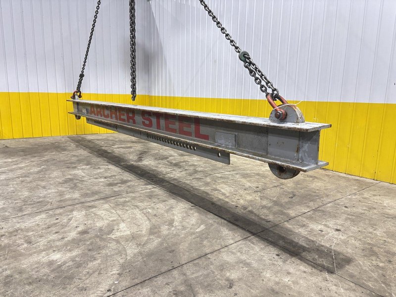 25 TON X 22’ LONG ARCHER STEEL SPREADER BAR / LIFTING BEAM: STOCK #22978