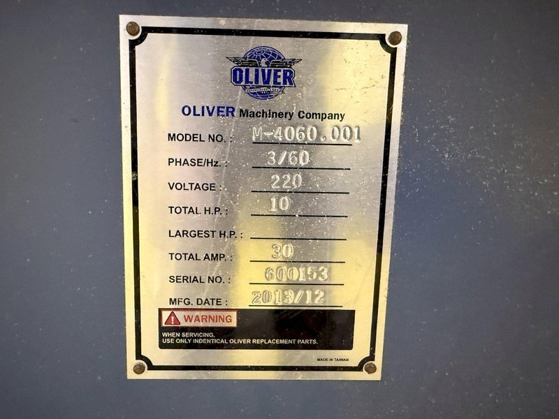 16" 2013 OLIVER MODEL #M-4060.001 TABLE SAW: YOBRO #25978