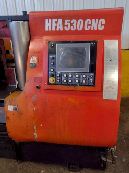 21" x 21" AMADA MODEL HFA530CNC AUTOMATIC HORIZONTAL BANDSAW: STOCK 18232