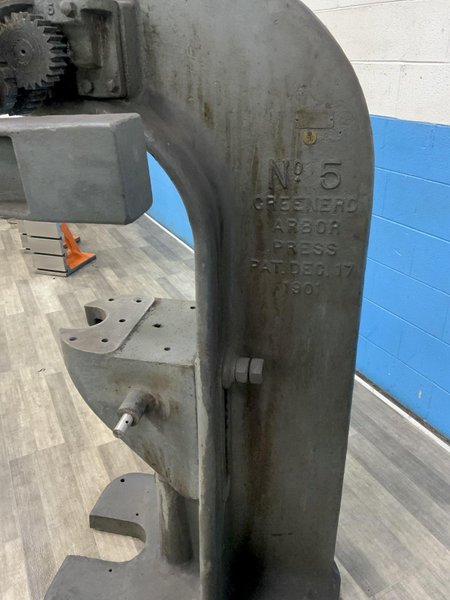12 TON GREENERD #5S ARBOR PRESS: STOCK #81188