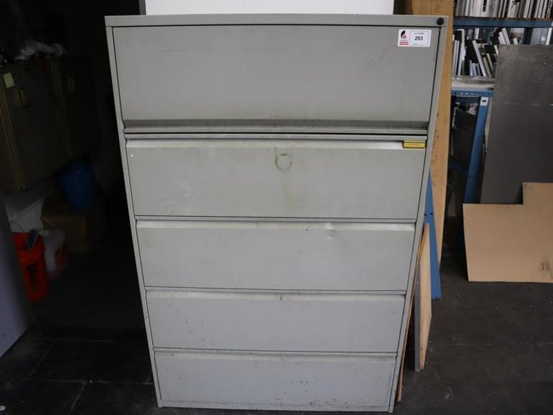 5 Drawer Lateral File Cabinets with Assorted Contents- Auction Item