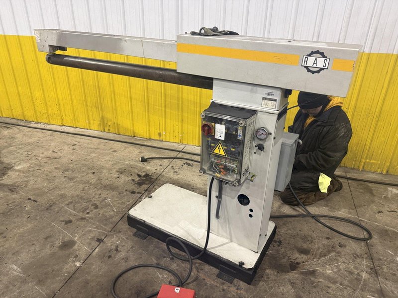 49" RAS MODEL 25.15 ROLL WELD SEAM CLOSER &amp; PLANISHER MACHINE 2013: YOBRO #24736
