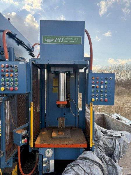 50-TON P&amp;H OGF-50 HYDRAULIC C-FRAME PRESS. STOCK #1112425