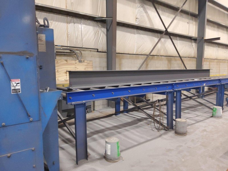 4 WHEEL PANGBORN MODEL #ES-1821-109 ROTOBLAST STRUCTURAL STEEL BLAST MACHINE: YOBRO #24788