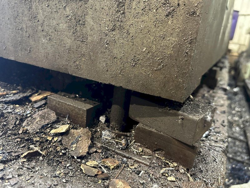 24&#039; X 12&#039; X 14&quot; STEEL T-SLOTTED FLOOR PLATE: STOCK #23497