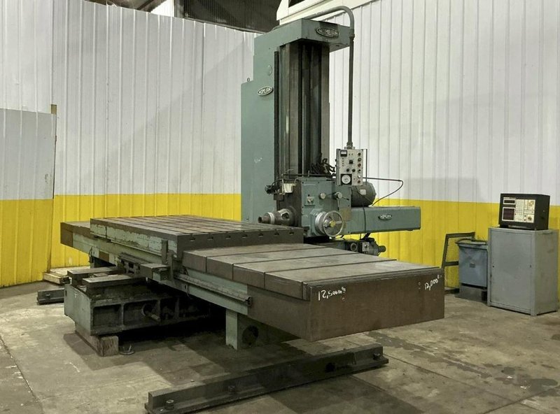 4" NOMURA B-100WP TABLE-TYPE HORIZONTAL BORING MILL 50 TAPER 96" TRAVEL. STOCK # 0543926