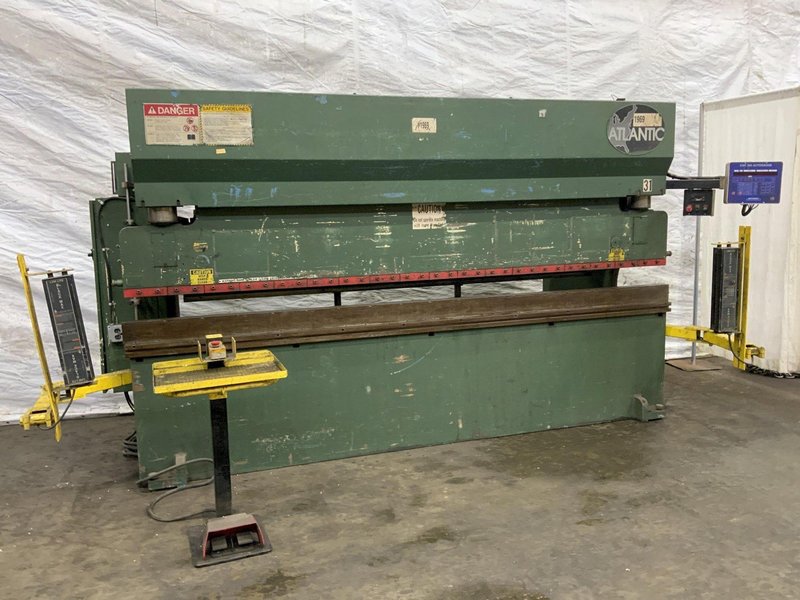 120 TON X 12' ATLANTIC MODEL HDE120-12 HYDRAULIC PRESS BRAKE: STOCK #80880