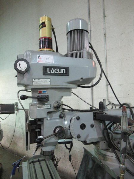 Lagun FTV-2 CNC Vertical Knee Mill with Acu-Rite Millpower 2 2-Axis CNC Control, Power Draw Bar- Auction Item