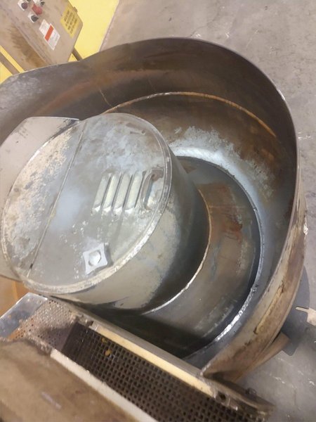 5 CUBIC FOOT ROTO-FINISH MODEL #ER-405D-00-A30 &quot;SPIRATRON&quot; VIBRATORY BOWL FINISHER: STOCK #13508