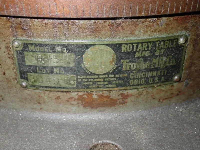 TROYKE 15" ROTARY TABLE  -  R-15