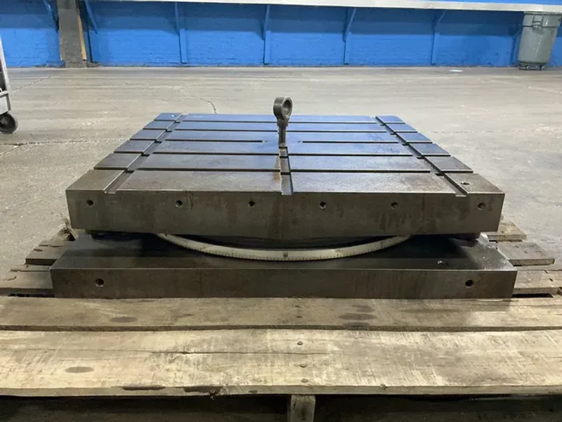 DEVLIEG MACHINE COMPANY 30” X 30” T SLOTTED ROTARY TABLE
