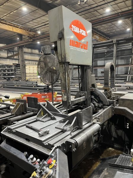 25″ x 20″ Marvel Series F2150A-PC60 Fully Automatic Vertical Band Saw, 2009 – Auto Feed