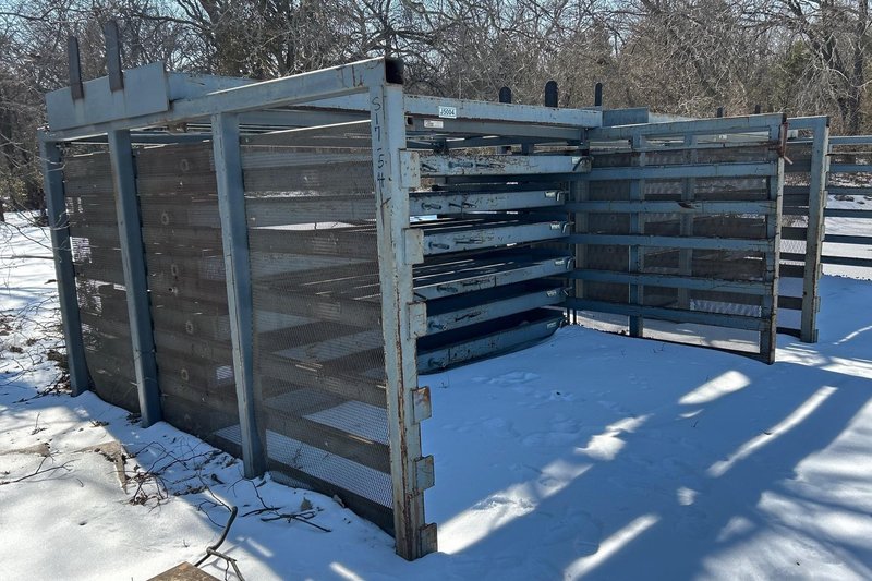 6 DRAWER x 12' x 10,000 LBS STEEL STORAGE SYSTEMS 6H-72X144R ROLL-OUT SHEET METAL STORAGE RACK: YOBRO #24907