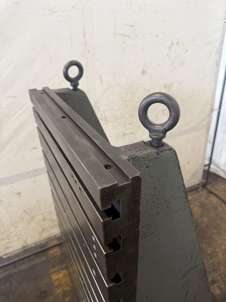 24" WIDE X 46" TALL X 24" DEEP T-SLOTTED ANGLE PLATE SET. STOCK # 0222526