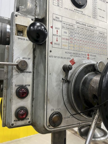 6&#039; X 15&quot; HELLER MODEL #RB50/1600 RADIAL DRILL: STOCK #20180